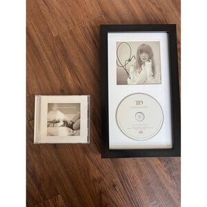 Taylor Swift Signed CD Cover Framed 100% AUTHENTIC TTPD SWIFTIE ✅❤️ NEW DISPLAY